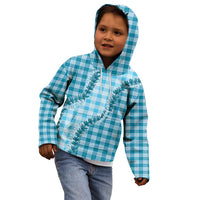 Blue Hawaii Palaka Kid Hoodie Hawaiian Pikake Lei LT05 - Polynesian Pride