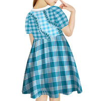 Blue Hawaii Palaka Kid Short Sleeve Dress Hawaiian Pikake Lei LT05 - Polynesian Pride