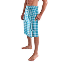 Blue Hawaii Palaka Lavalava Hawaiian Pikake Lei LT05 - Polynesian Pride