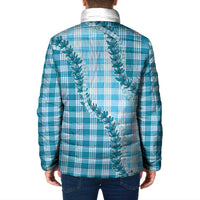 Blue Hawaii Palaka Padded Jacket Hawaiian Pikake Lei LT05 - Polynesian Pride