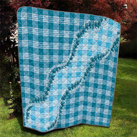 Blue Hawaii Palaka Quilt Hawaiian Pikake Lei LT05 - Polynesian Pride