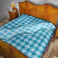 Blue Hawaii Palaka Quilt Hawaiian Pikake Lei LT05 - Polynesian Pride