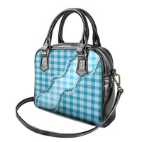 Blue Hawaii Palaka Shoulder Handbag Hawaiian Pikake Lei LT05 - Polynesian Pride
