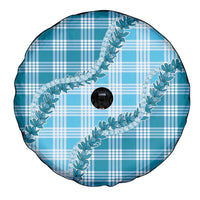 Blue Hawaii Palaka Spare Tire Cover Hawaiian Pikake Lei LT05 - Polynesian Pride