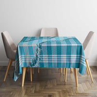 Blue Hawaii Palaka Tablecloth Hawaiian Pikake Lei LT05 - Polynesian Pride
