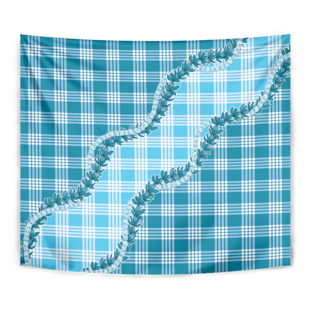 Blue Hawaii Palaka Tapestry Hawaiian Pikake Lei LT05 - Polynesian Pride