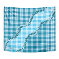 Blue Hawaii Palaka Tapestry Hawaiian Pikake Lei LT05 - Polynesian Pride
