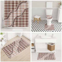 Beige Hawaii Palaka Bathroom Set Hawaiian Pikake Lei