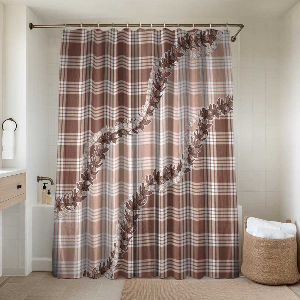 Beige Hawaii Palaka Bathroom Set Hawaiian Pikake Lei