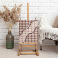 Beige Hawaii Palaka Canvas Wall Art Hawaiian Pikake Lei LT05 - Polynesian Pride
