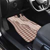 Beige Hawaii Palaka Car Mats Hawaiian Pikake Lei LT05 - Polynesian Pride