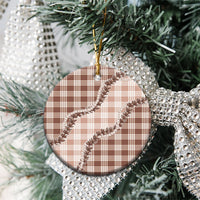 Beige Hawaii Palaka Ceramic Ornament Hawaiian Pikake Lei LT05 - Polynesian Pride