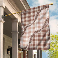 Beige Hawaii Palaka Garden Flag Hawaiian Pikake Lei LT05 House Flag Beige - Polynesian Pride