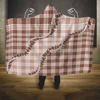 Beige Hawaii Palaka Hooded Blanket Hawaiian Pikake Lei