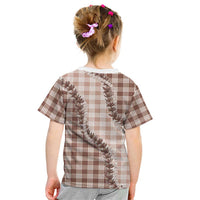 Beige Hawaii Palaka Kid T Shirt Hawaiian Pikake Lei LT05 - Polynesian Pride