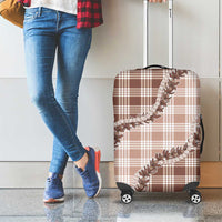 Beige Hawaii Palaka Luggage Cover Hawaiian Pikake Lei LT05 - Polynesian Pride