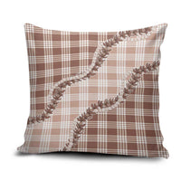 Beige Hawaii Palaka Pillow Cover Hawaiian Pikake Lei LT05 Beige - Polynesian Pride