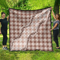 Beige Hawaii Palaka Quilt Hawaiian Pikake Lei LT05 - Polynesian Pride