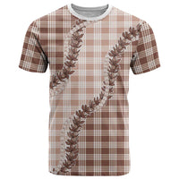 Beige Hawaii Palaka T Shirt Hawaiian Pikake Lei LT05 Beige - Polynesian Pride