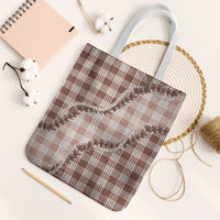 Beige Hawaii Palaka Tote Bag Hawaiian Pikake Lei LT05 White Strap One Size Beige - Polynesian Pride