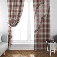 Beige Hawaii Palaka Window Curtain Hawaiian Pikake Lei LT05 - Polynesian Pride