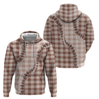 Beige Hawaii Palaka Zip Hoodie Hawaiian Pikake Lei LT05 - Polynesian Pride