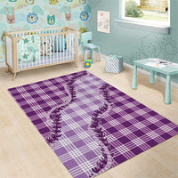 Violet Hawaii Palaka Area Rug Hawaiian Pikake Lei LT05 - Polynesian Pride