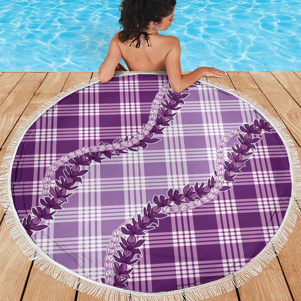 Violet Hawaii Palaka Beach Blanket Hawaiian Pikake Lei LT05 - Polynesian Pride