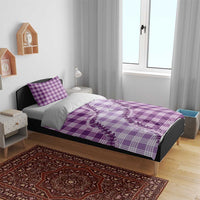 Violet Hawaii Palaka Bedding Set Hawaiian Pikake Lei LT05 - Polynesian Pride