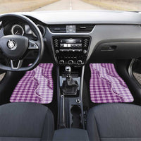 Violet Hawaii Palaka Car Mats Hawaiian Pikake Lei LT05 Set 2pcs - Front Violet - Polynesian Pride