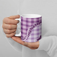Violet Hawaii Palaka Ceramic Mug Hawaiian Pikake Lei LT05 - Polynesian Pride