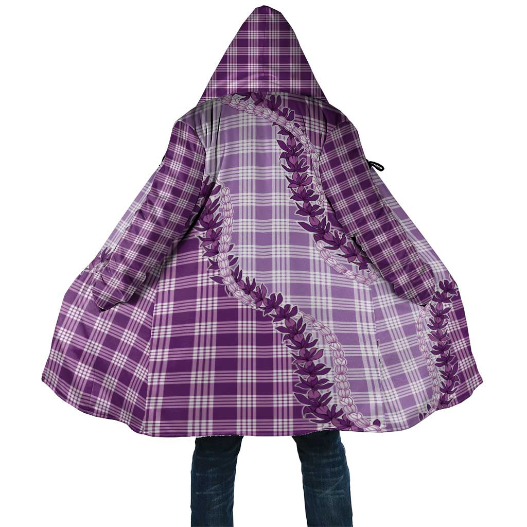 Violet Hawaii Palaka Cloak Hawaiian Pikake Lei LT05 Unisex Violet - Polynesian Pride