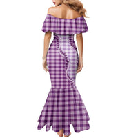 Violet Hawaii Palaka Family Matching Mermaid Dress and Hawaiian Shirt Hawaiian Pikake Lei