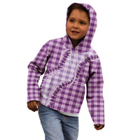 Violet Hawaii Palaka Kid Hoodie Hawaiian Pikake Lei LT05 - Polynesian Pride