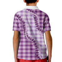 Violet Hawaii Palaka Kid Polo Shirt Hawaiian Pikake Lei LT05 - Polynesian Pride