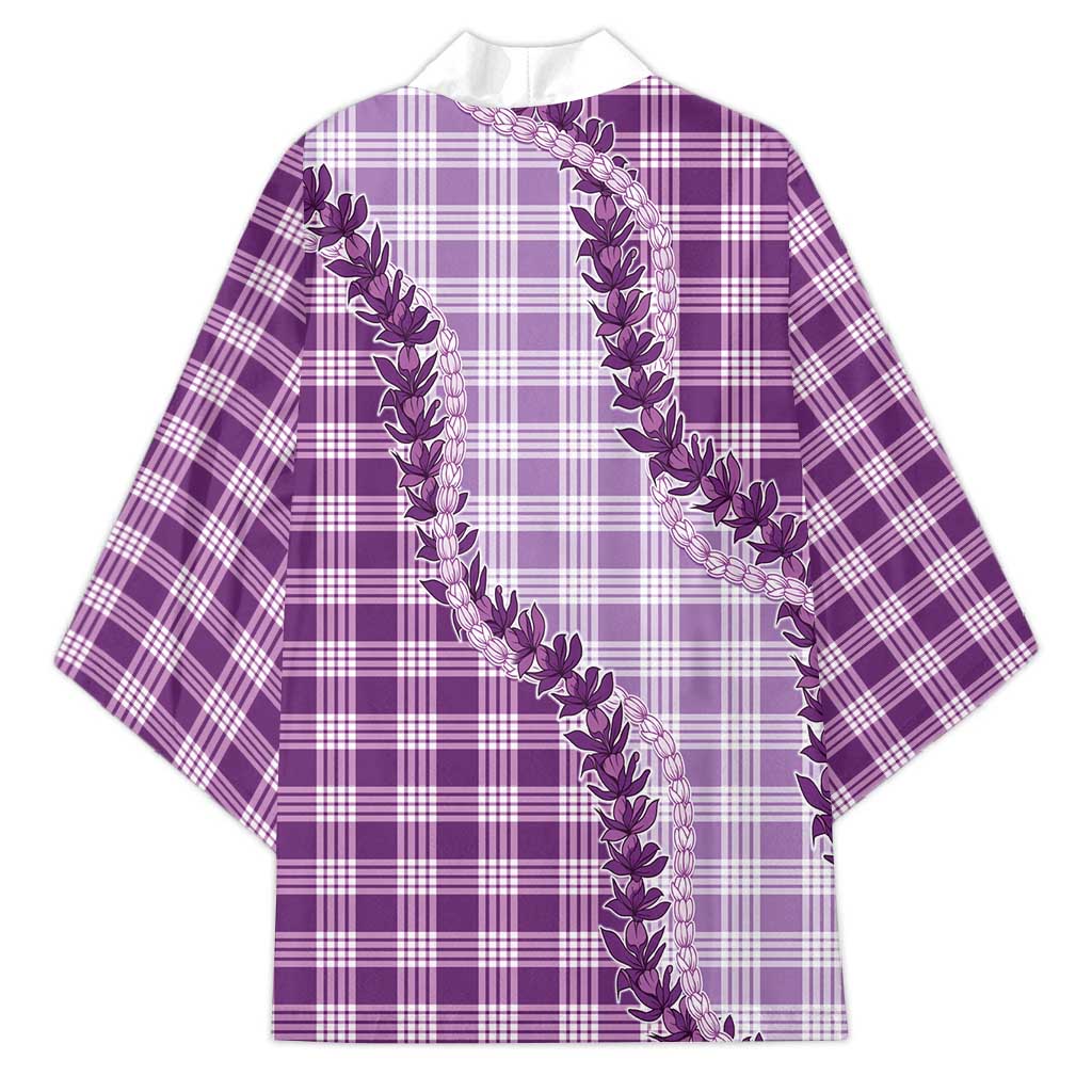 Violet Hawaii Palaka Kimono Hawaiian Pikake Lei LT05 - Polynesian Pride