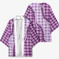 Violet Hawaii Palaka Kimono Hawaiian Pikake Lei LT05 - Polynesian Pride