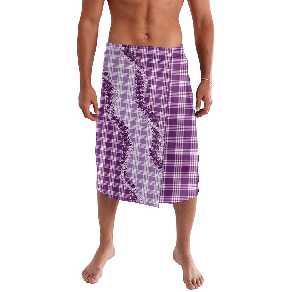Violet Hawaii Palaka Lavalava Hawaiian Pikake Lei LT05 Violet - Polynesian Pride