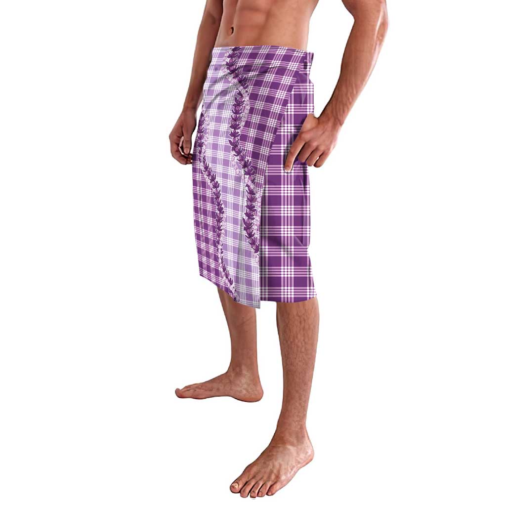 Violet Hawaii Palaka Lavalava Hawaiian Pikake Lei LT05 - Polynesian Pride