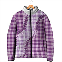 Violet Hawaii Palaka Padded Jacket Hawaiian Pikake Lei LT05 - Polynesian Pride