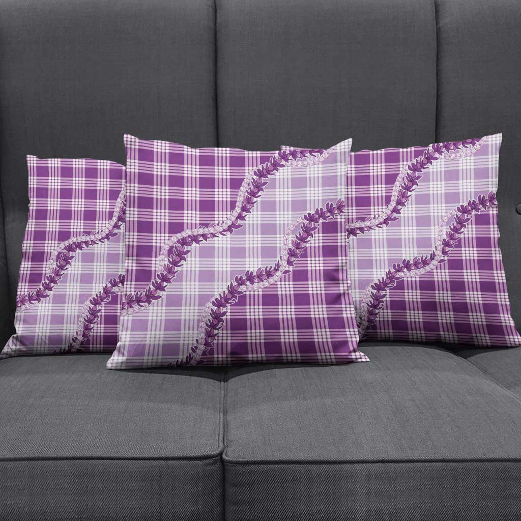 Violet Hawaii Palaka Pillow Cover Hawaiian Pikake Lei LT05 - Polynesian Pride