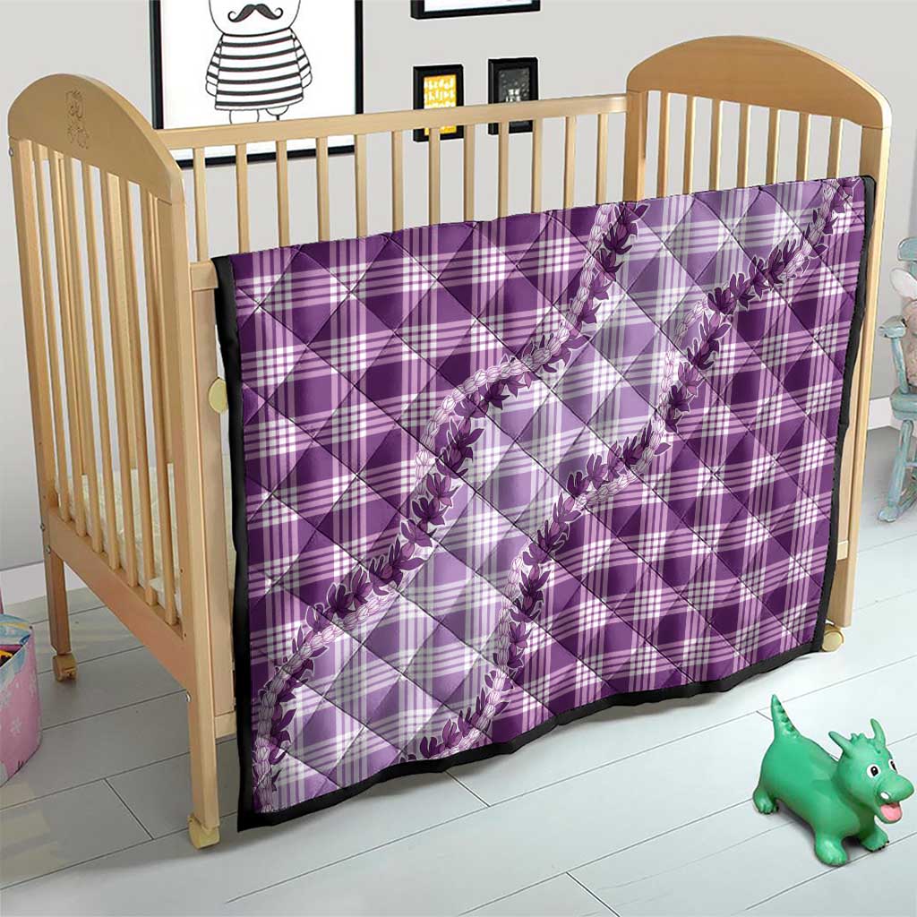 Violet Hawaii Palaka Quilt Hawaiian Pikake Lei LT05 - Polynesian Pride