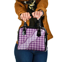 Violet Hawaii Palaka Shoulder Handbag Hawaiian Pikake Lei LT05 One Size Violet - Polynesian Pride