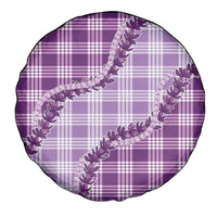 Violet Hawaii Palaka Spare Tire Cover Hawaiian Pikake Lei LT05 - Polynesian Pride