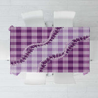 Violet Hawaii Palaka Tablecloth Hawaiian Pikake Lei