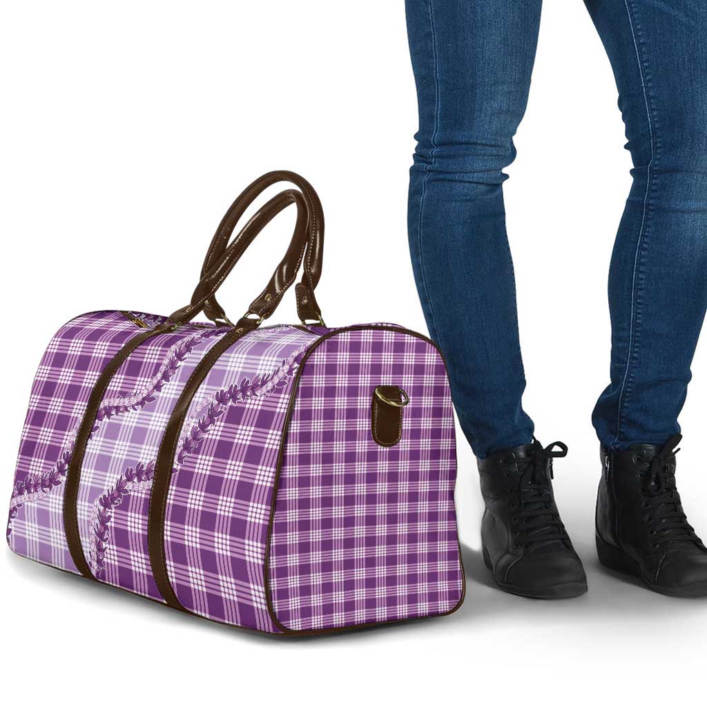 Violet Hawaii Palaka Travel Bag Hawaiian Pikake Lei LT05 - Polynesian Pride