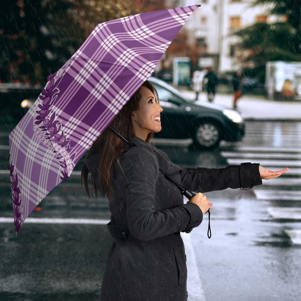 Violet Hawaii Palaka Umbrella Hawaiian Pikake Lei LT05 - Polynesian Pride