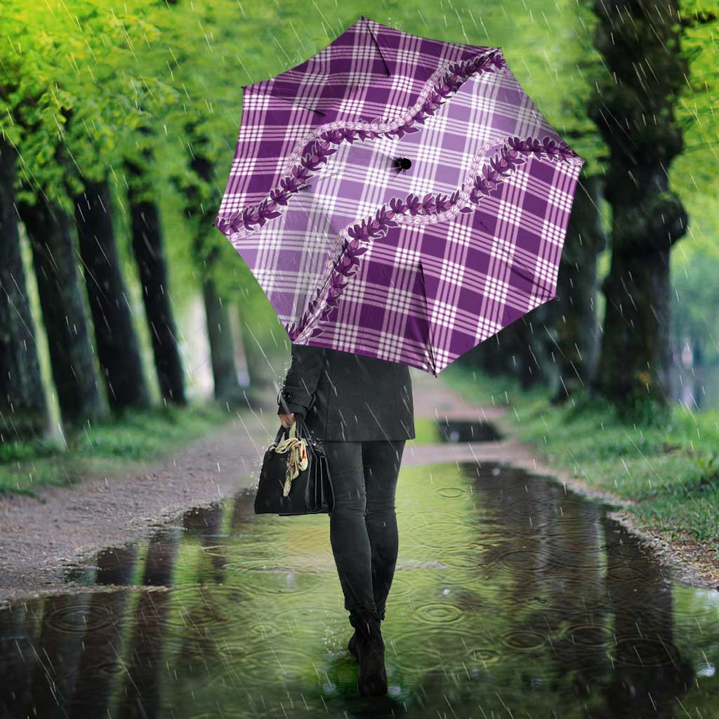 Violet Hawaii Palaka Umbrella Hawaiian Pikake Lei LT05 - Polynesian Pride