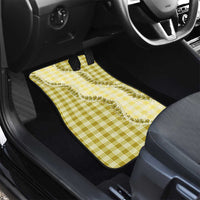 Yellow Hawaii Palaka Car Mats Hawaiian Pikake Lei LT05 - Polynesian Pride