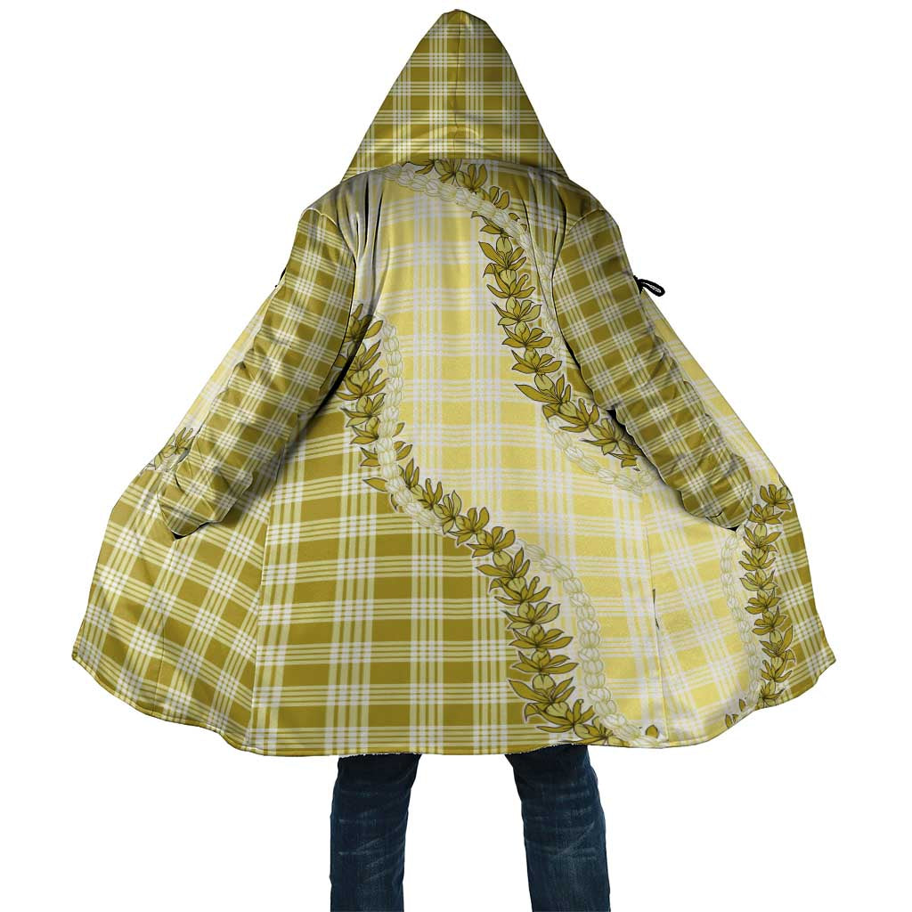 Yellow Hawaii Palaka Cloak Hawaiian Pikake Lei